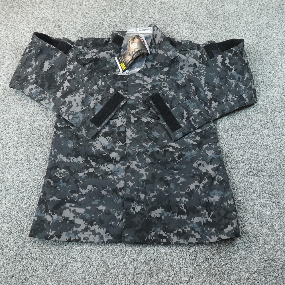 NEW TRU SPEC Shirt Mens S Gray Digital Camo Military Army Combat Jacket Coat BDU